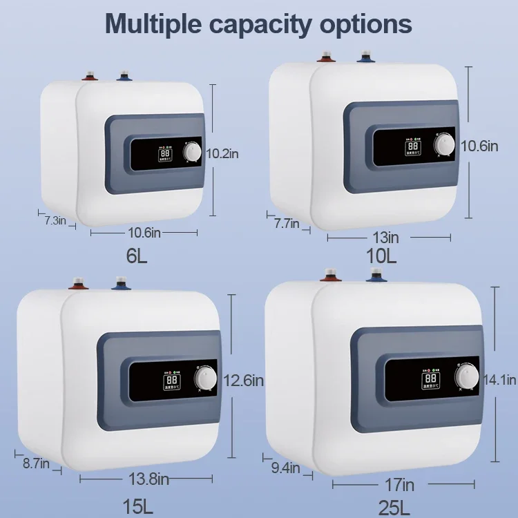 CustomFactory cutsomization shower 110v 220v 15l  bathroom 10l storage electric water heater for bathroom 10l