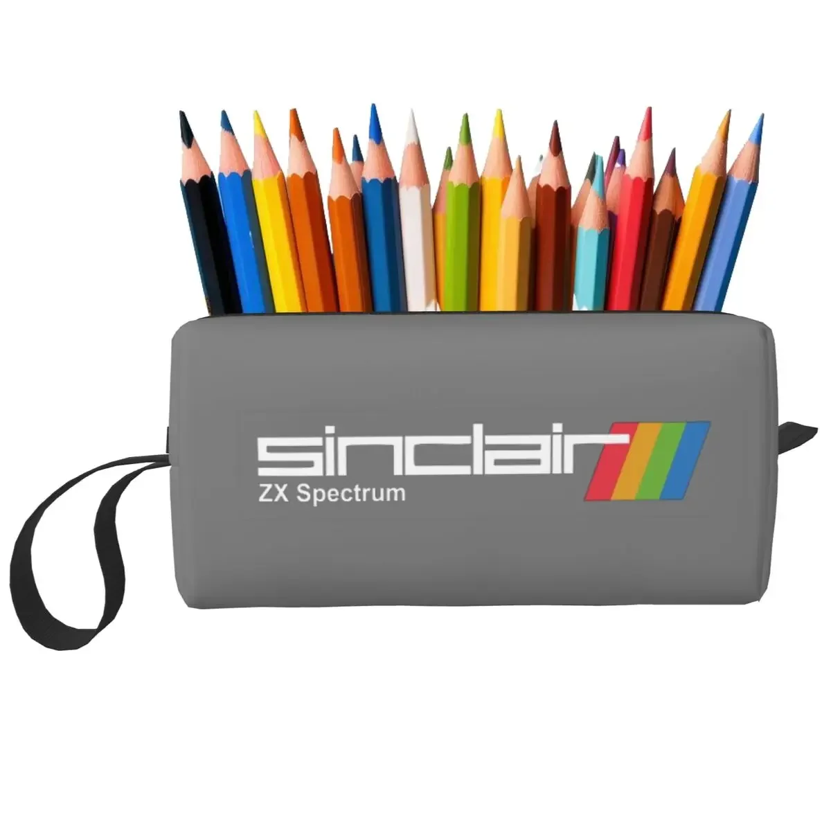 ZX Spectrum Makeup Bag Cosmetic Organizer Storage Dopp Kit Toiletry Cosmetic Bag for Women Beauty Travel Pencil Case