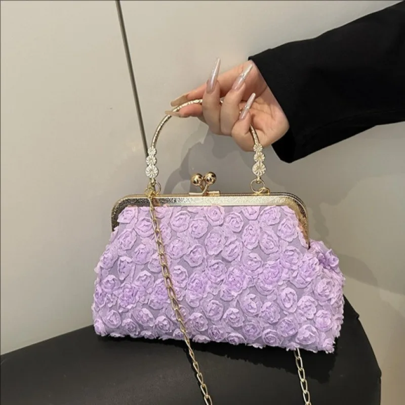 

​ ​ Модная сумка через плечо 2025г. ​ ​ Женская мода, кошелек с цепочкой и ремешком, повседневный, минималистичный, шикарный, вечерний, легкий, на каждый день