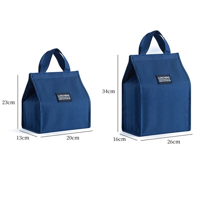 Thermal Insulated Lunch Bags for Men Women Oxford cloth Bento Box Organizer Office Students Lunch Box Fresh Cooler Pouch