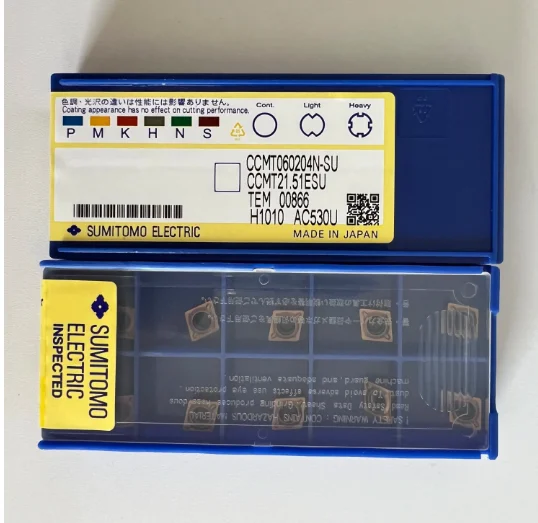 

Hard alloy cutting blades CCMT060204N-SU AC530U