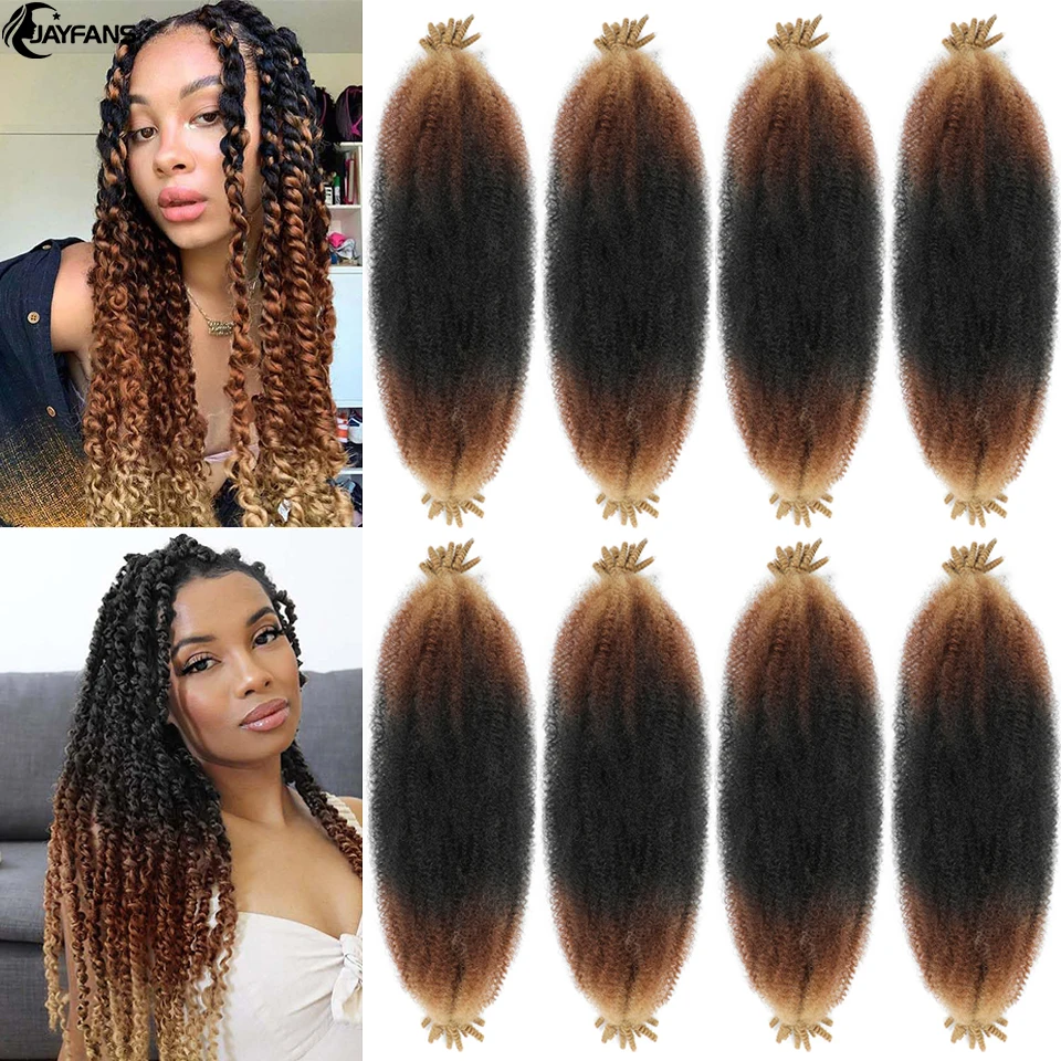 12 "16" 24 "الربيع الأفرو غريب تويست الشعر الربيع تويست قبل فصل التفاف الشعر مارلي تويست تجديل الشعر للنساء السود #1