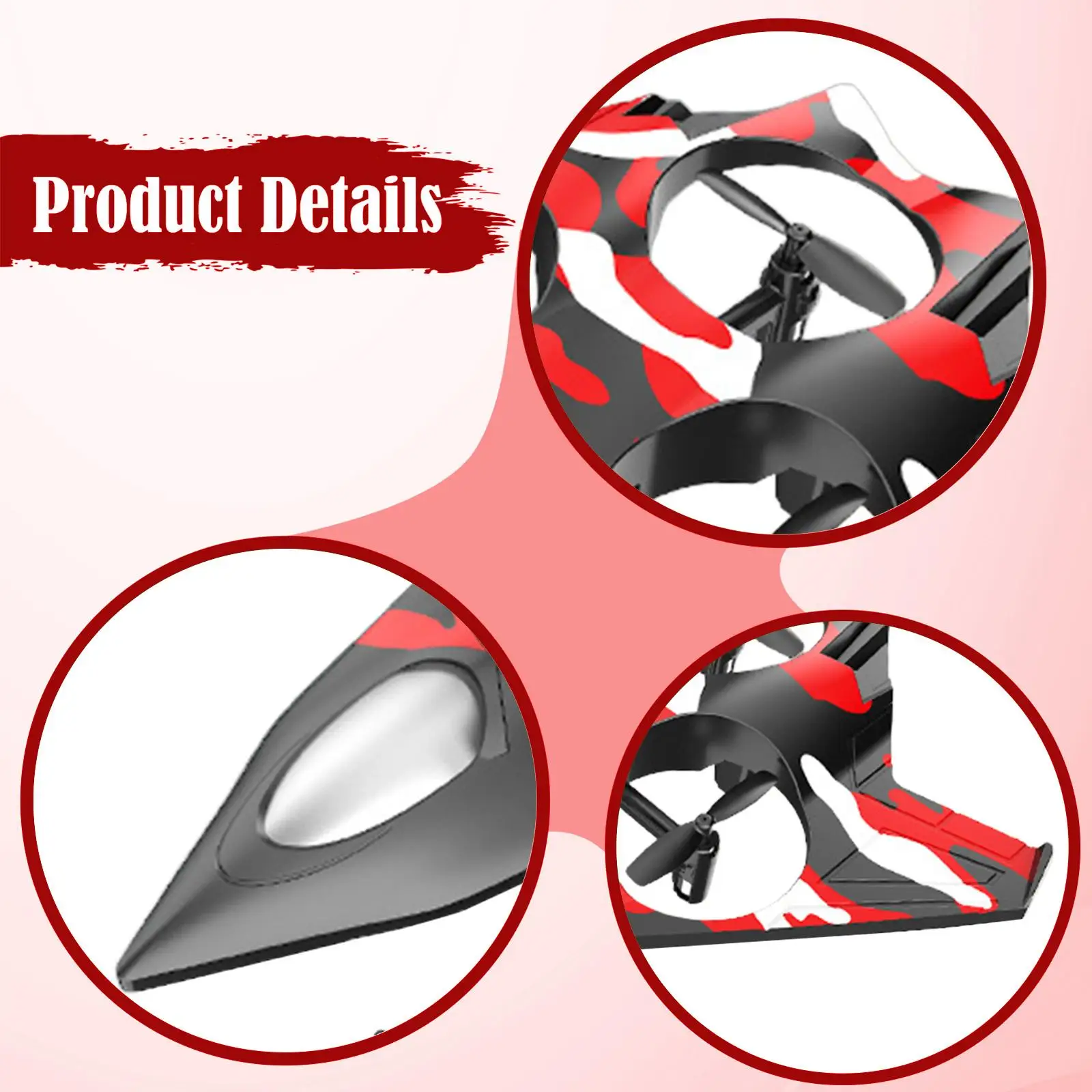 Lightweight Plastic RC Plane Remote Control Jet Fighter Model with Easy Controls and LED Lights for Hobby Glider