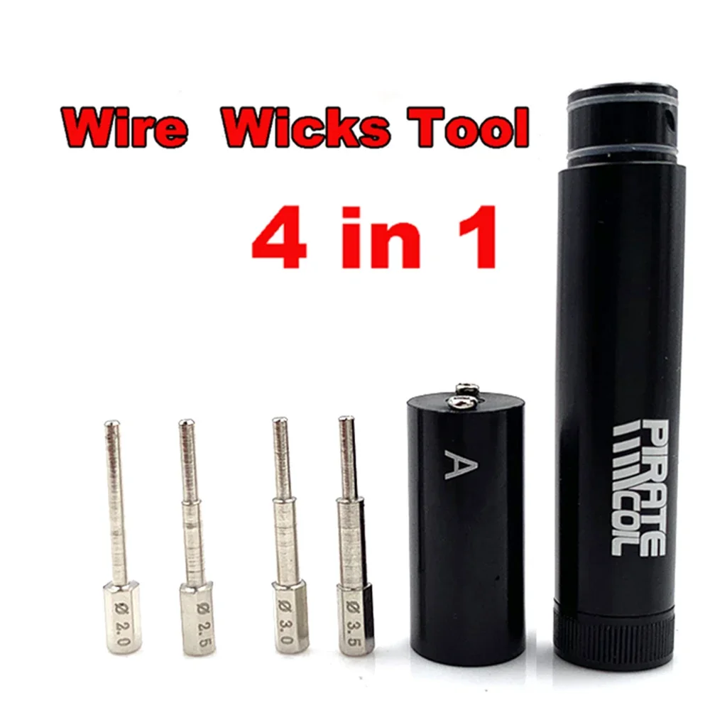 PIRATE Rolling Kit 2.0/2.5/3.0/3.5 Coil Jig Coiler 4 In 1 Heating Wire RBA Wick Tool