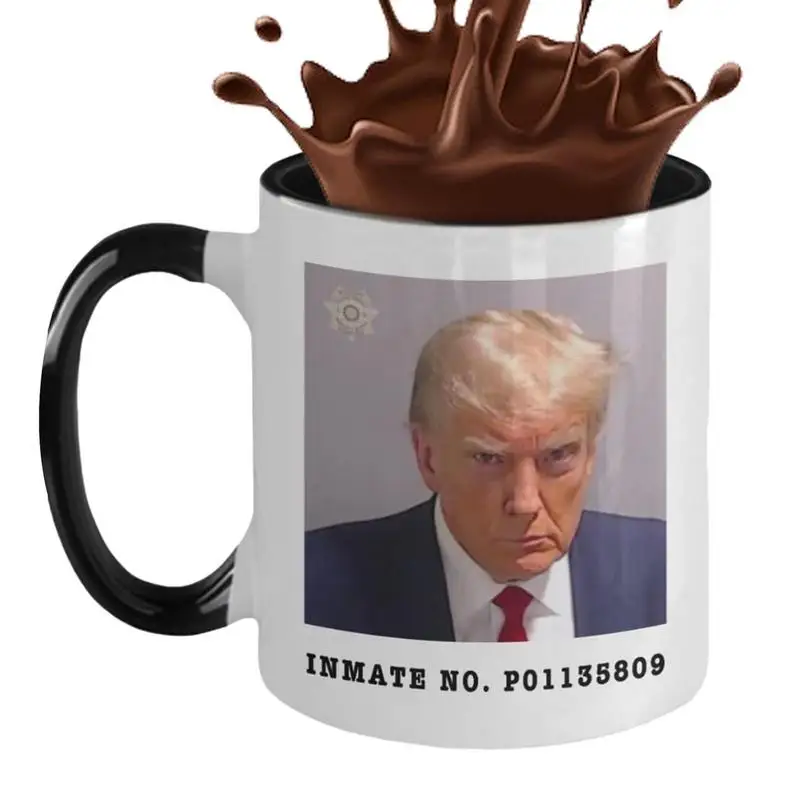 Donald Trump Cup Trump Mugshot Cup Ceramic Coffee Tea Mug Donald Trump 2024 Campaign Mugs Gift Christmas Drinkware Handgrip