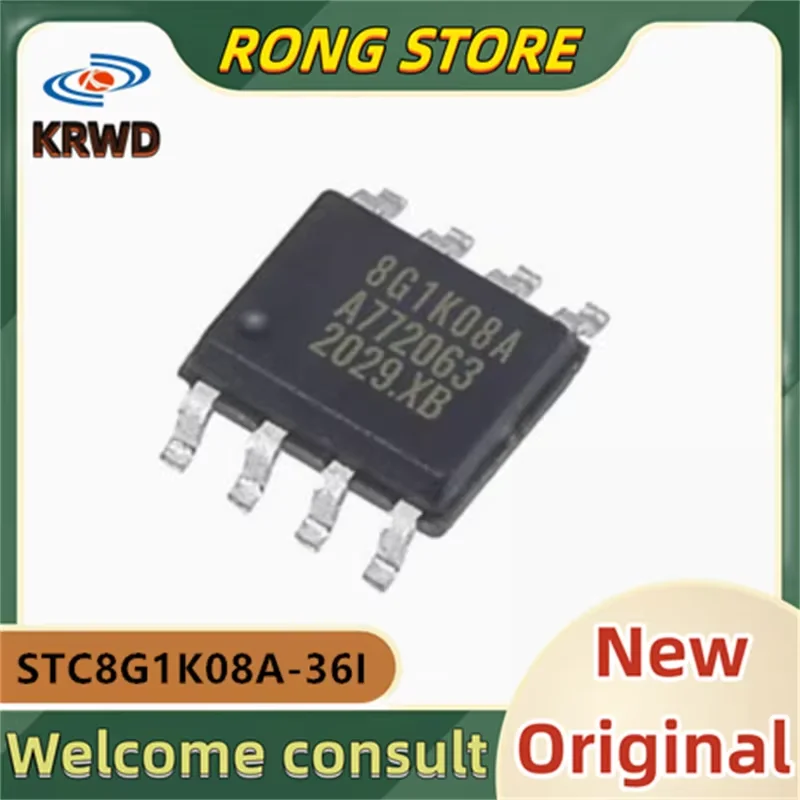 

30PCS 8G1K08A New Original STC8G1K08A-36I-SOP8 STC8G1K08A SOP8