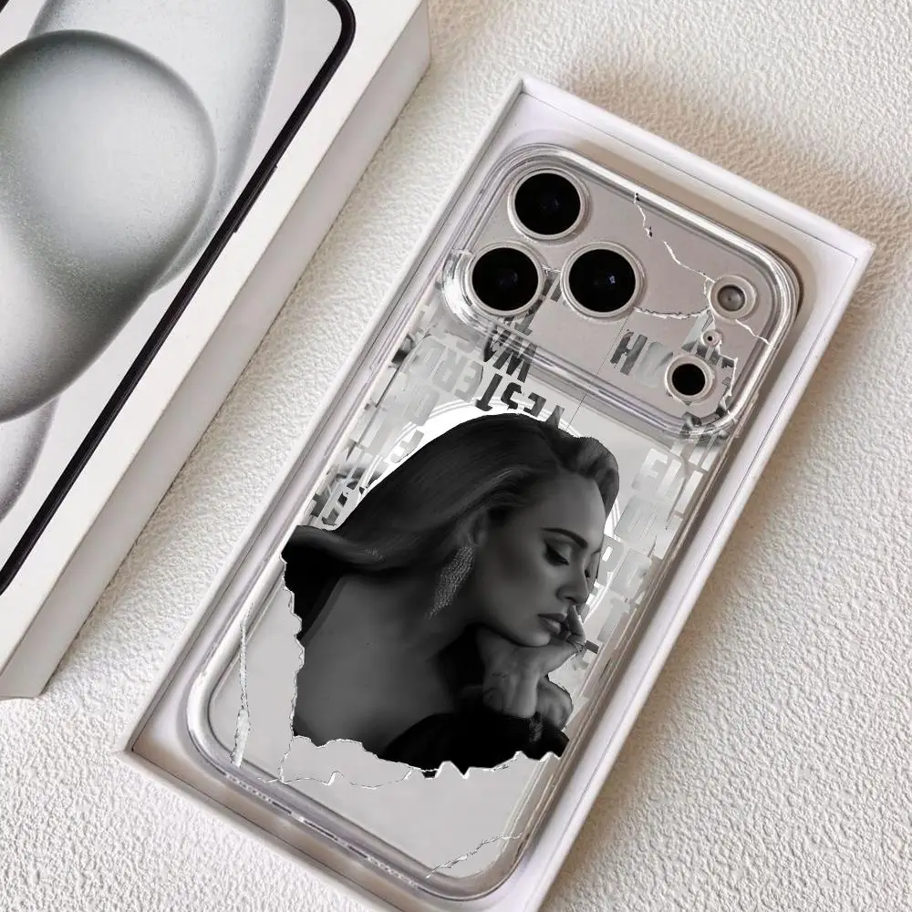 Singer A-Adele A-Adkins Phone Case For iPhone 17 16 15 14 13 12 Pro Max Plus With Magnetic Crystal Clear Case Wireless Charge