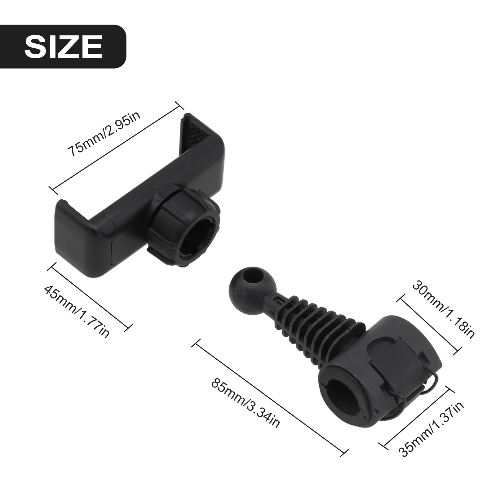 360-degree Rotation Adjustable Angle Live Streaming Smartphone Holder For Microphone Stand For Phones Width 45 To 83mm