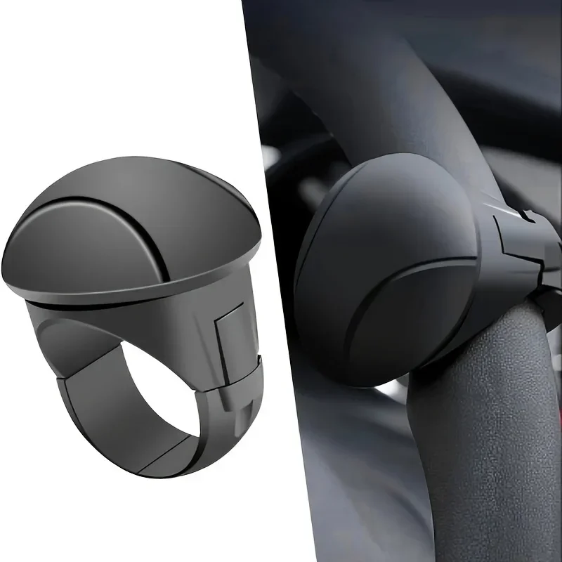 

Easy-Grip Silicone Steering Wheel Knob 360° Smooth Rotation One-Hand Operation with Built-in Metal Bearing & Non-Slip Grip