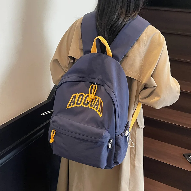 

Новый рюкзак с алфавитом, женский японский простой большой вместительный школьный рюкзак для школьников, дорожный рюкзак