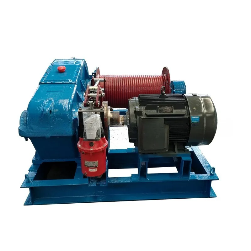JKJM5 10 Ton Heavy Duty Hydraulic Winch Construction Site Marine Variable Frequency Hoist Electric Building Crane
