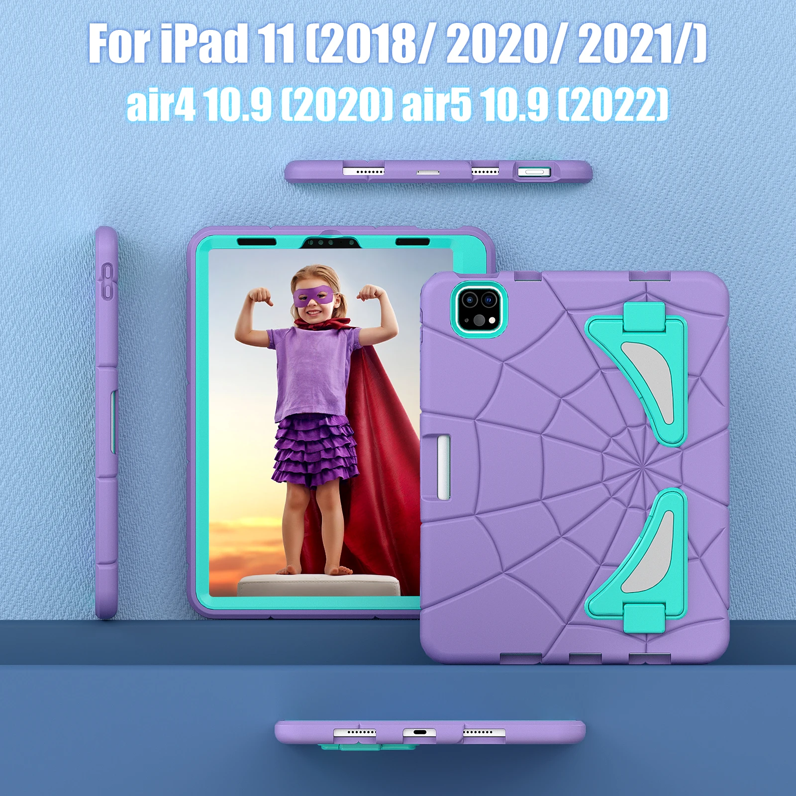 Smart Cover avec fente pour stylo, étui pour tablette, coque de protection, iPad Pro 11, 2022, 2021, 2020, 2018, Air 5, 4, 10.9 pouces