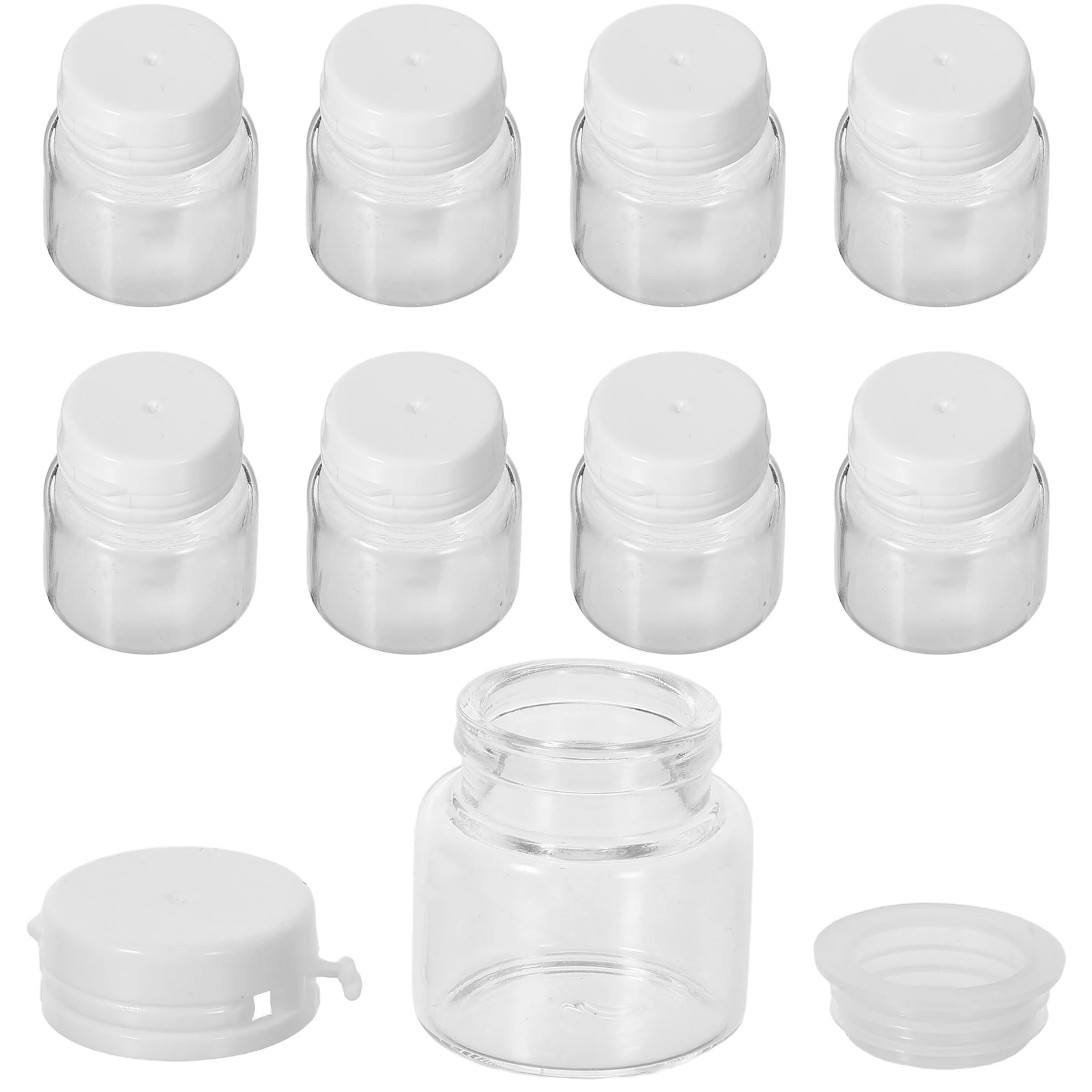 10pcs 여행 디스펜서 누출 방지 휴대용 크림 스킨 케어 미니 액체 용기 리필 가능 빈 핸드 크림 병