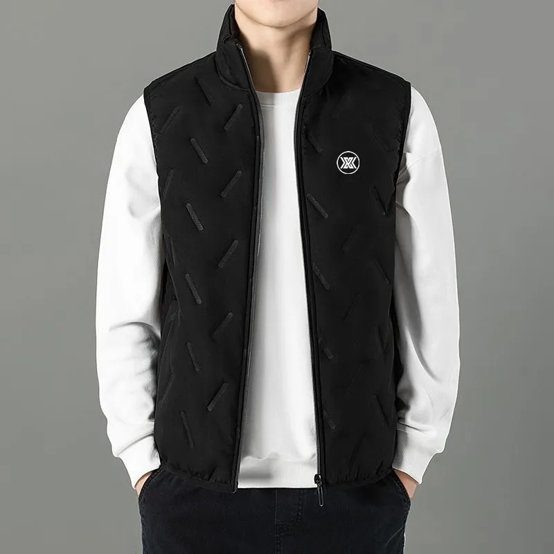 

High Quality New Golf Wear Vest Men's Waistcoat Winter Warm Villus Fashion Cotton Golf Jacket luxury Man's Vest Golf Coats 골프웨어