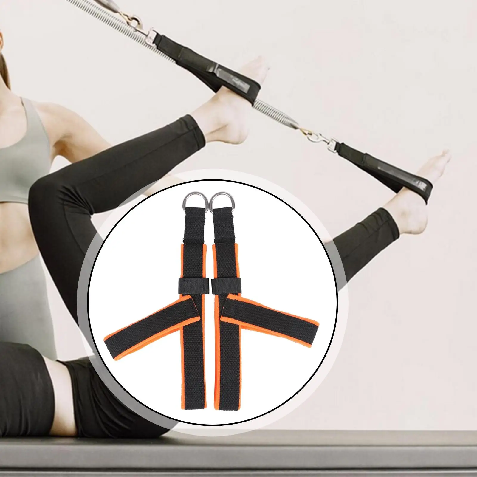 Resistance Loop Pilates Strap Polar Fleece Workout Equipment Elastic Band for Home Gym Flexibility Training