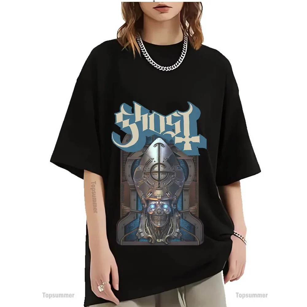 Streetwear 90S Ghost Phantomime T-Shirt Men Goth Streetwear Oversized T Shirt Women Fashion Harajuku Short Sleeve T-Shirts Tops