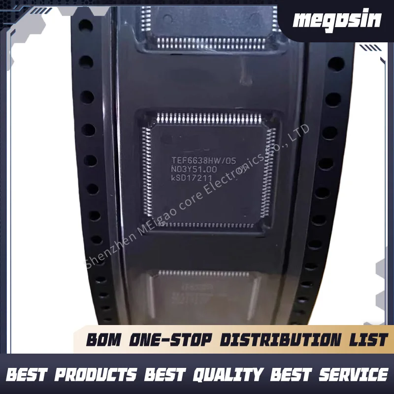 1PCS/LOT TEF6638HW/03 TEF6638HW 03 05 TQFP100 Audio power amplifier chip