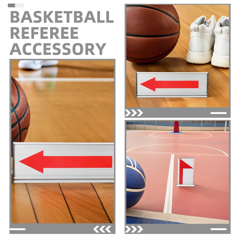 1 set 1 set scheda convertitore basket indicatore di servizio in lega di alluminio pannello di inversione di direzione della freccia per competizioni di arbitri