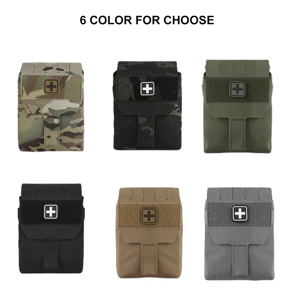 WOBLIS Tactical Bag IFAK Molle Pouch Nylon First Aid Pouch Hook and Loop Amphibious for Hunting Bgs Accessories Equipment