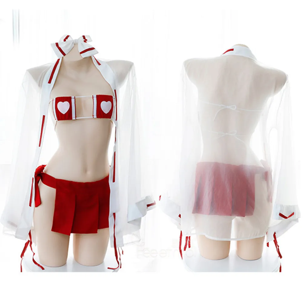 ผู้หญิงเซ็กซี่ชุดชั้นในชุดเร้าอารมณ์ร้อนชุดชั้นใน Night Club สวมใส่สําหรับหญิงสาวคอสเพลย์ชุดแม่บ้านตาข่ายมุมมองเครื่องแต่งกาย