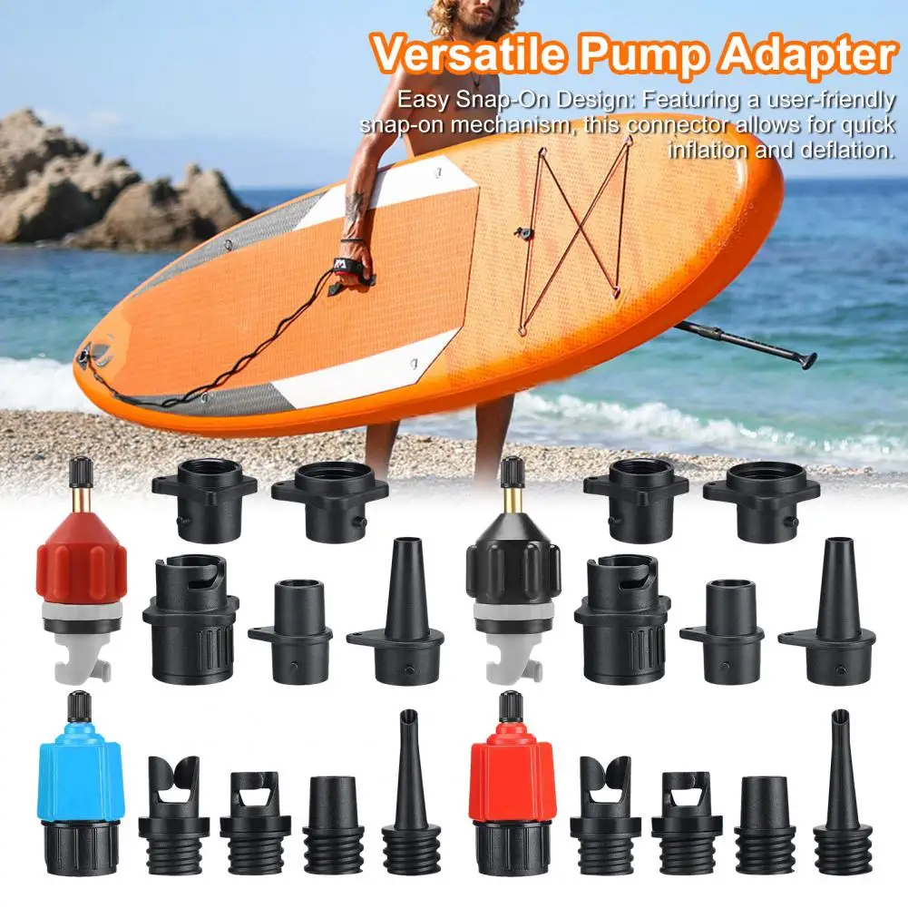 SUP Pump Adapter, Inflatable Valve Converter, Air Compressor Nozzle Set For Inflatable Paddle Boards Boats Beds Or Surfboards