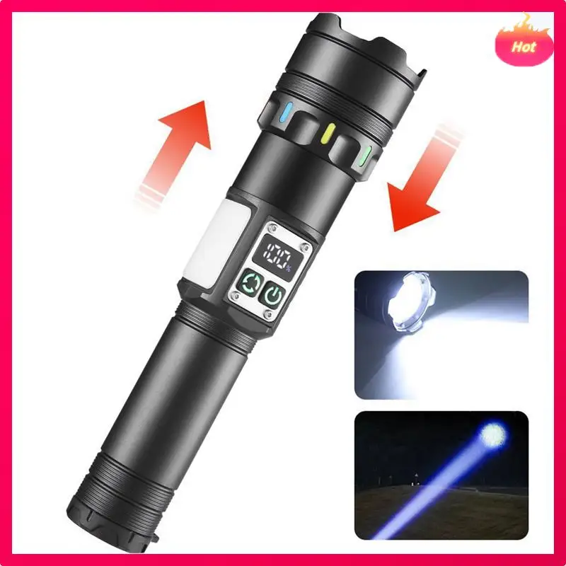 

ABYP Rechargeable USB Magnetic Waterproof COB Flashlight Portable Handheld Light Flash Function Hand