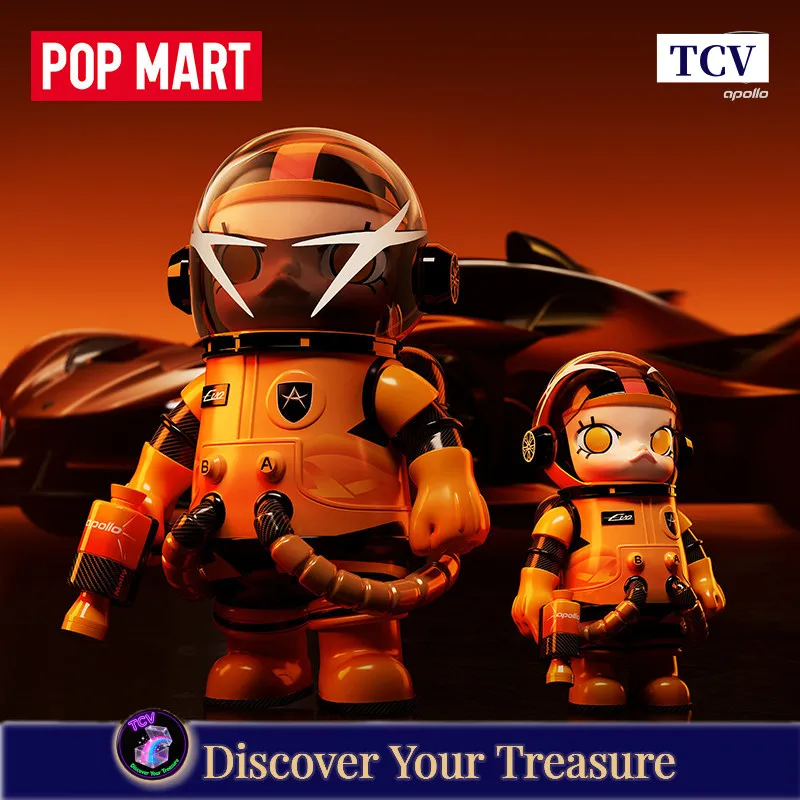 

Коллекционная фигурка Tcv Popmart Mega Space Molly 400% Аполлон-космонавт, 297 мм, ПВХ, арт-игрушка, декор для космической тематики, подарок для фанатов и детей