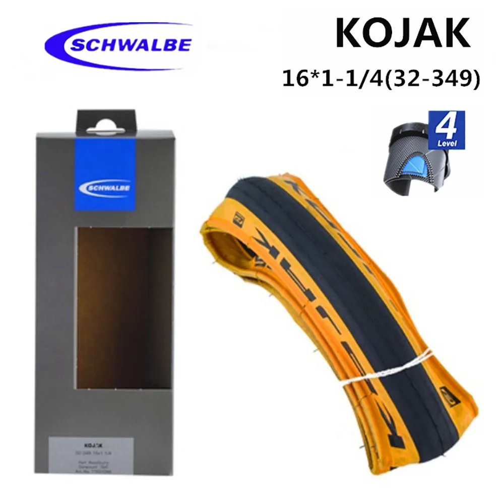 schwalbe KOJAK folding bicycle tires Kevlar version size 349 16x1-1/4 tires 32-349 120Tpi, with DAHON  MINIIVELO bicycle parts