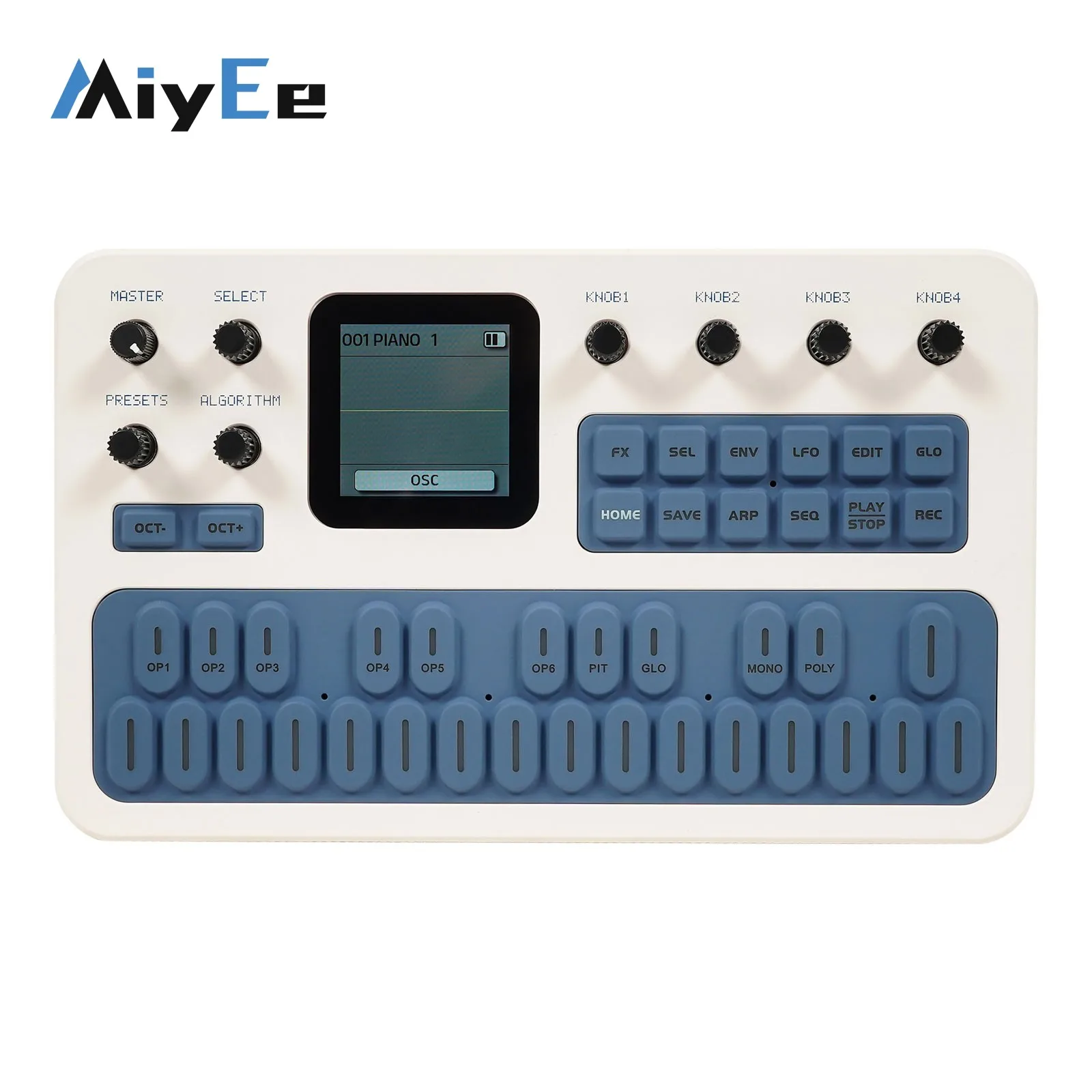 Miyee M-VAVE FM-1 Portable FM Synthesizer 3-Channel MIDI Module, Built-in 6 Sound Effects, 3.5mm Stereo Output for Music Product
