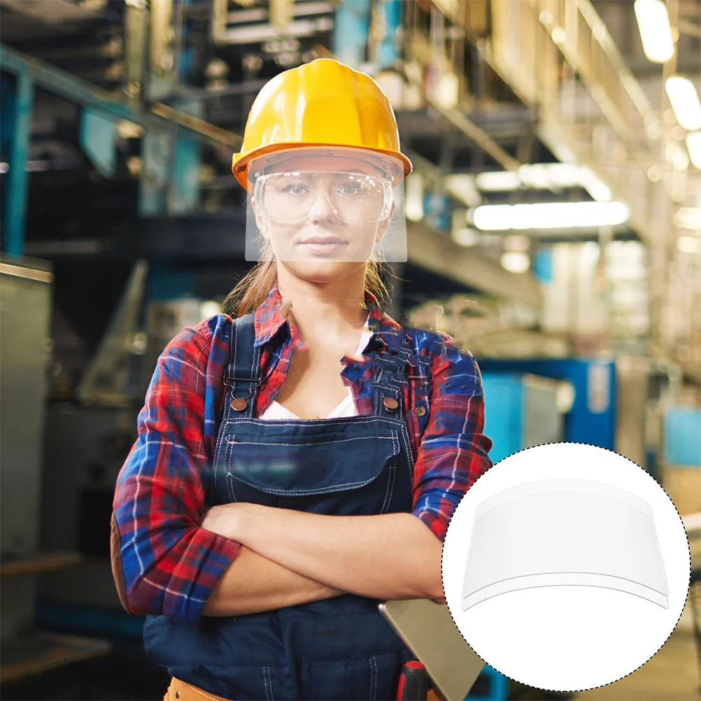 

3Pcs Sandblasting Hood Dust Protection Lens Replacement Clear Glass Lens Part for Sandgrinding Welding Hood Protective Gear