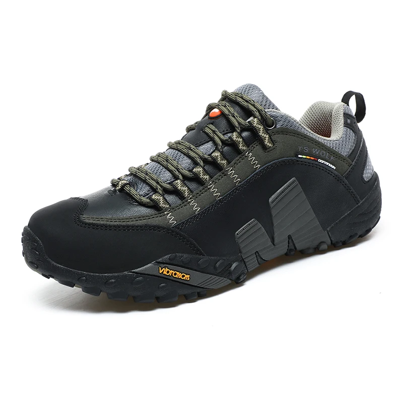 HIKEUP Hiking Shoes Men Anti-skid Outdoor Camping Sports Shoes Comfort Trekking Sneakers Breathable Trail Male Safety Footwear