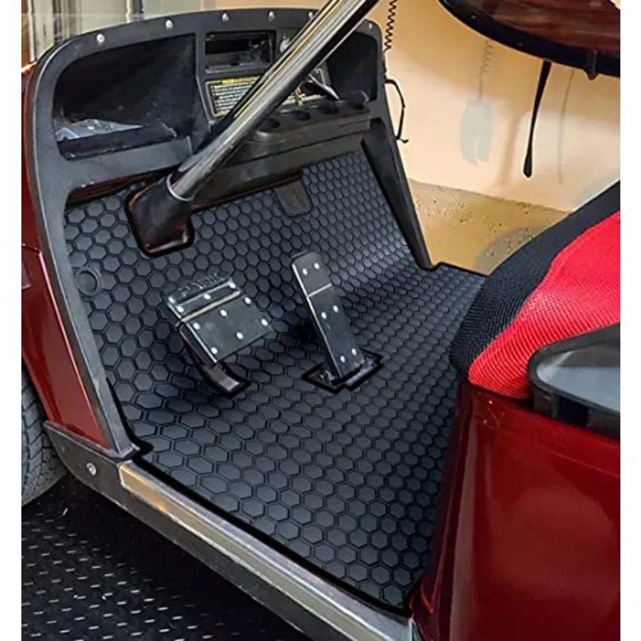 

Golf Cart Floor Liner Mat Full Coverage Custom Fit for EZGO TXT 1994-2025,Express S4 (2012-2020) Cushman Workhorse EX1 (2020),