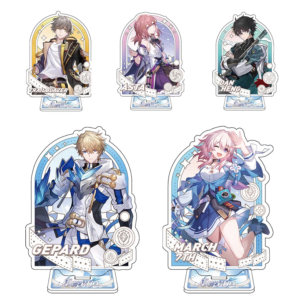 Loen Animation Store Honkai Star Rail Game protagonist Cute Acrylic Keychain Figure ornament boys and girls Birthday presents