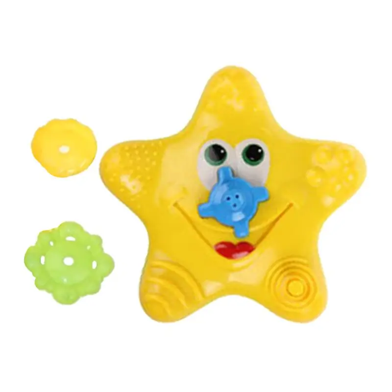 

Spray Bath Toys For Kids Spray Water Toys Rotating Starfish Bathtub Toys Battery Operated Interactive Game Squirting Starfish