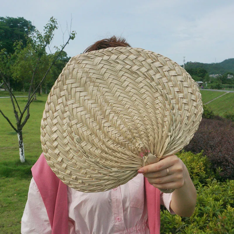 Handgemachte Fan Retro natürlichen Bambus geflochtenen Fan im chinesischen Stil neue Sommer kühlung Hand Fan Kunst handwerk gewebte Fan Home Dekorationen