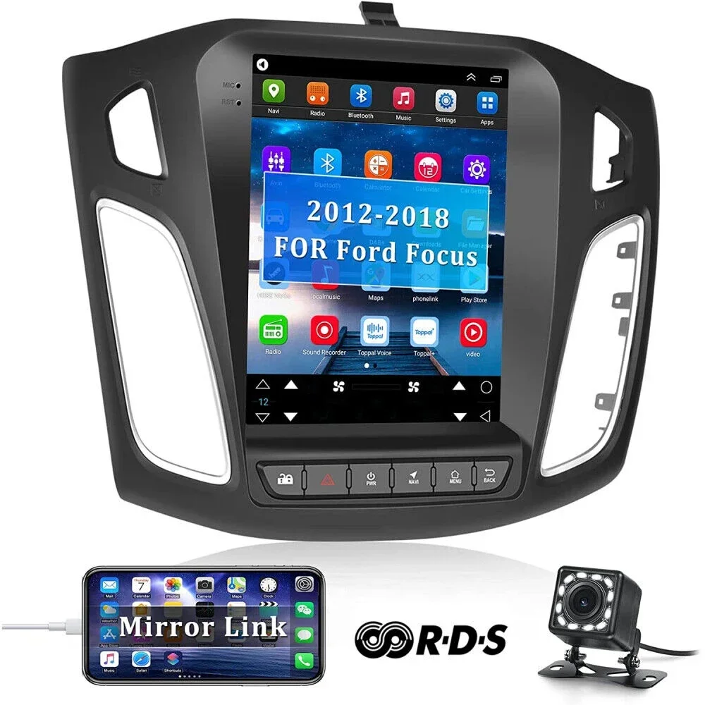 2Din Android 13 Car Stereo Radio Multimedia Video Player For Ford Focus 3 Mk 3 2011 2012 - 2019 GPS Navigation Carplay 2 din