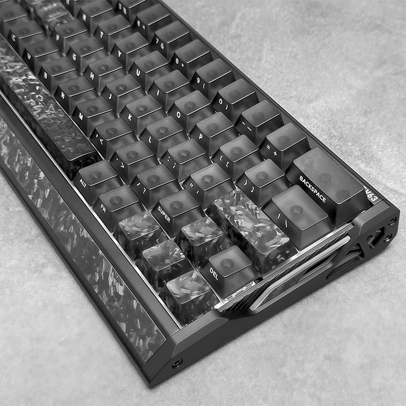 Forged Carbon Fiber Keycaps Oem Height Wooting60/Rog Magnetic Switch/Mechanical Keyboard Customization Modification Accessories