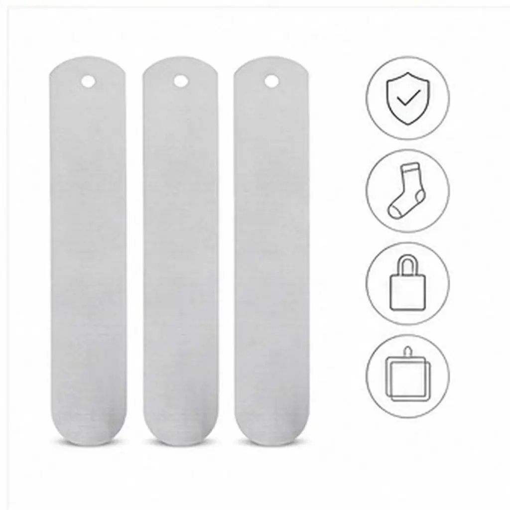 3Pcs Straight Sock Jigs Aluminium Metal Heat Press Tool for Sublimation Printing Socks Board DIY Sublimation Sock Accessory
