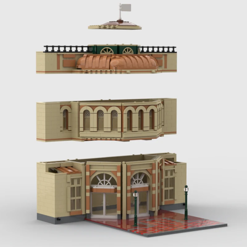 2516pcs MOC Disneieny Magic Kingdom Center Street Emporium Model Building Blocks Construction Brick Kids Christmas Gift Toys
