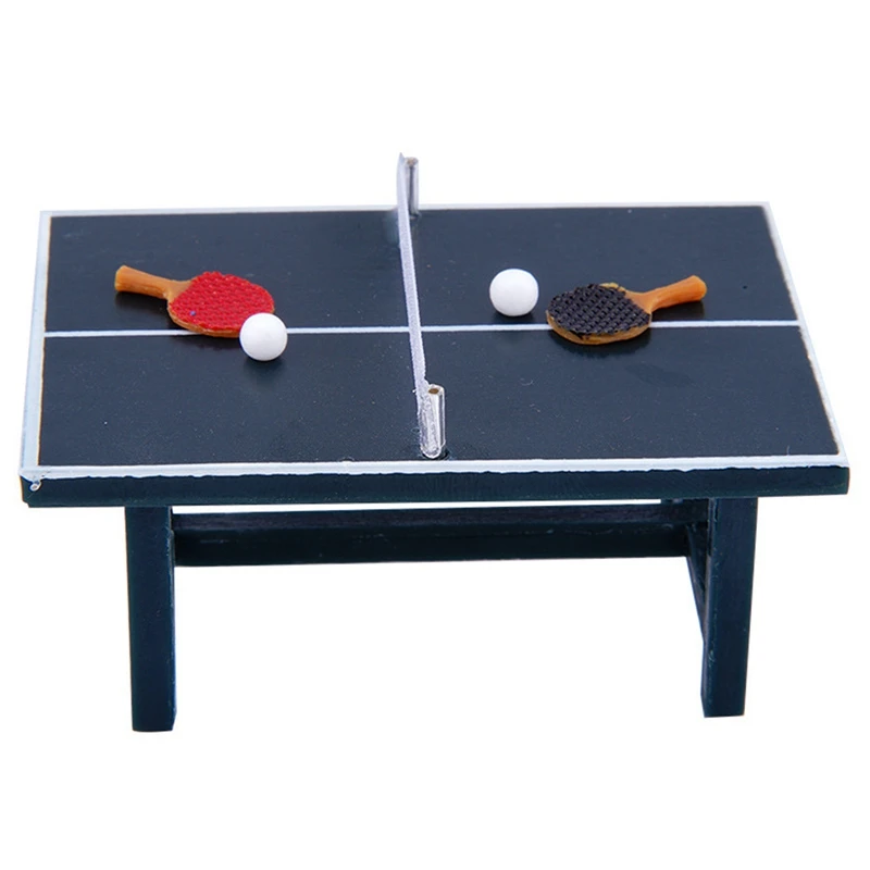 Decoration Mini Table Tennis Table With Ball For 1/10 Crawler Traxxas TRX4 Axial SCX10 AXI03007 YK4102 Redcat GEN8