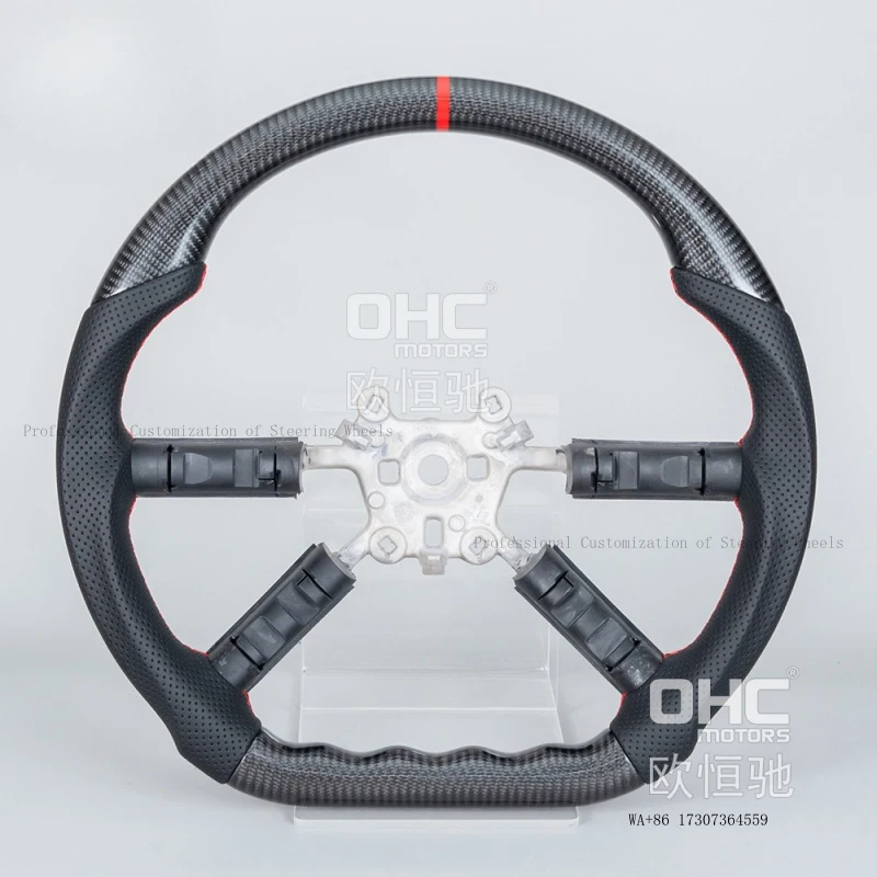 Suitable for 2010-2014 American JEEP Wrangler modification and upgrade, Jeep carbon fiber car steering wheel for off-road vehicl