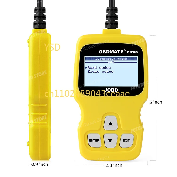 OBDMATE OM500 Automotive Fault Diagnosis Tool - Vehicle Code Reader for &