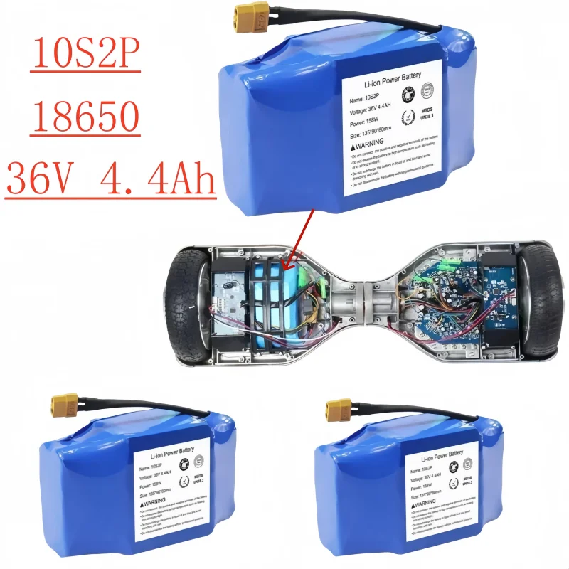 

100%10S2P Original 36V 4.4Ah-7.0Ah Rechargeable Lithium Battery 18650 Electric Self Balancing Scooter Hoverboard Batteries