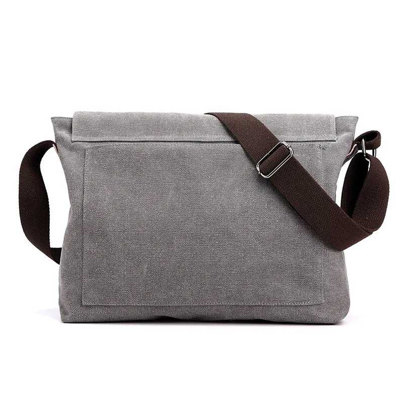 Vintage Men\'s Canvas Bag Casual Shoulder Crossbody Bags Male Travel Backpack Messenger Handbags Men Retro Business Briefcase