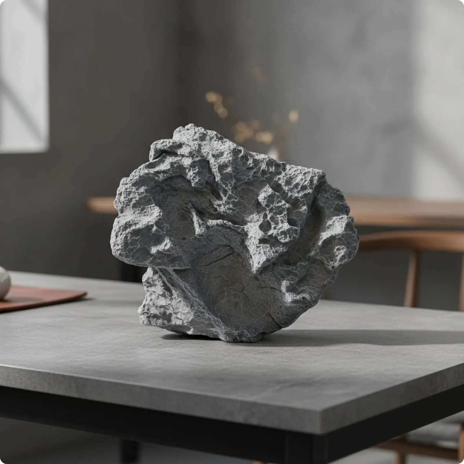 Rugged PU Foam Decorative Stone Artificial Rock for Exhibition Hall Visual Display