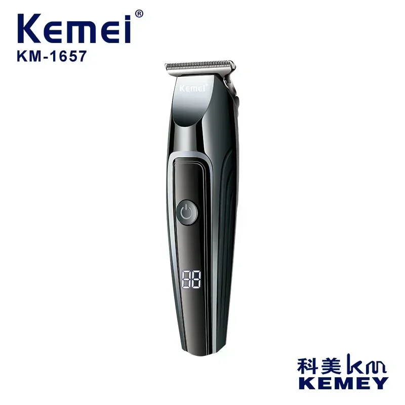 Kemei/Kemei Electric Scissor KM-1657LED LCD Digital Display USB Fast Charging Clipper