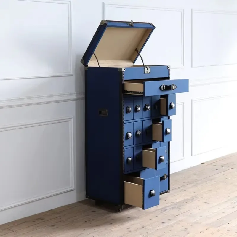 Modern Scandinavian Style Solid Wood Bedroom Furniture Living Room Lockers 8 + Drawers 5 Shelves