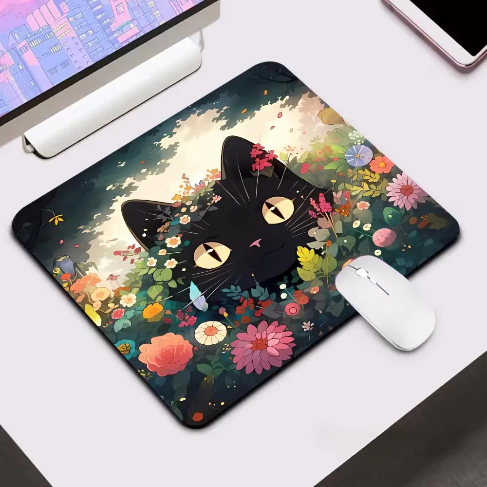 Kawaii Cute Plant Mouse Pad Office Mousepad Desk Mat Flower Gaming Accessories Keyboard Pads Small Mats Rubber Carpet Rug