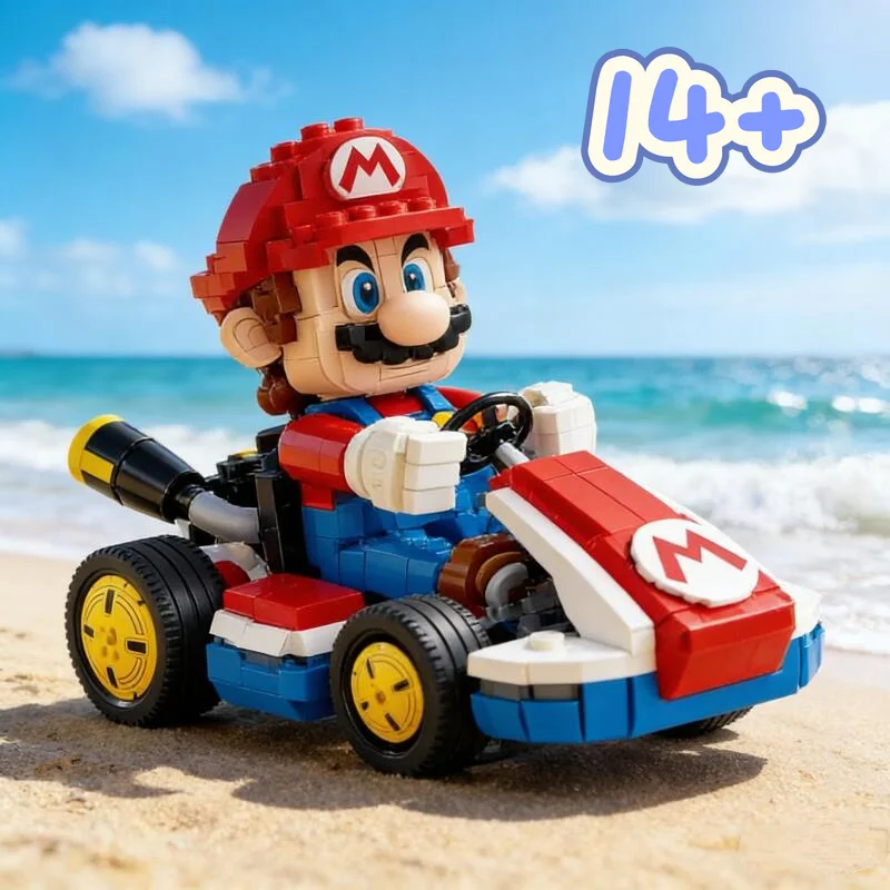 

Новинка 2026 года: Конструктор 72037 «Классический гоночный карт» (1972 детали) — модель гоночного автомобиля для сборки, игрушка для детей и взрослых