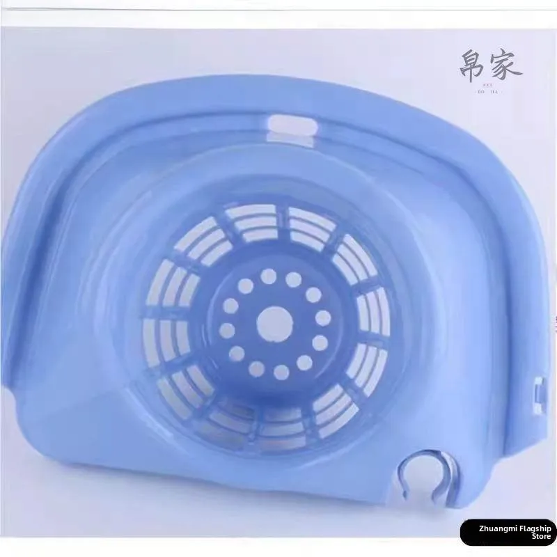 

Manual Old Style Mop Bucket with Hand Press Water Squeezing Frame Drain Basket Floor Cleaning Tool Accessory by Bondshang